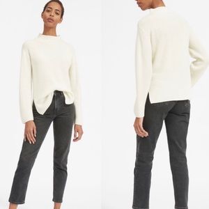 🐑 Everlane Cream Cashmere Mock Neck